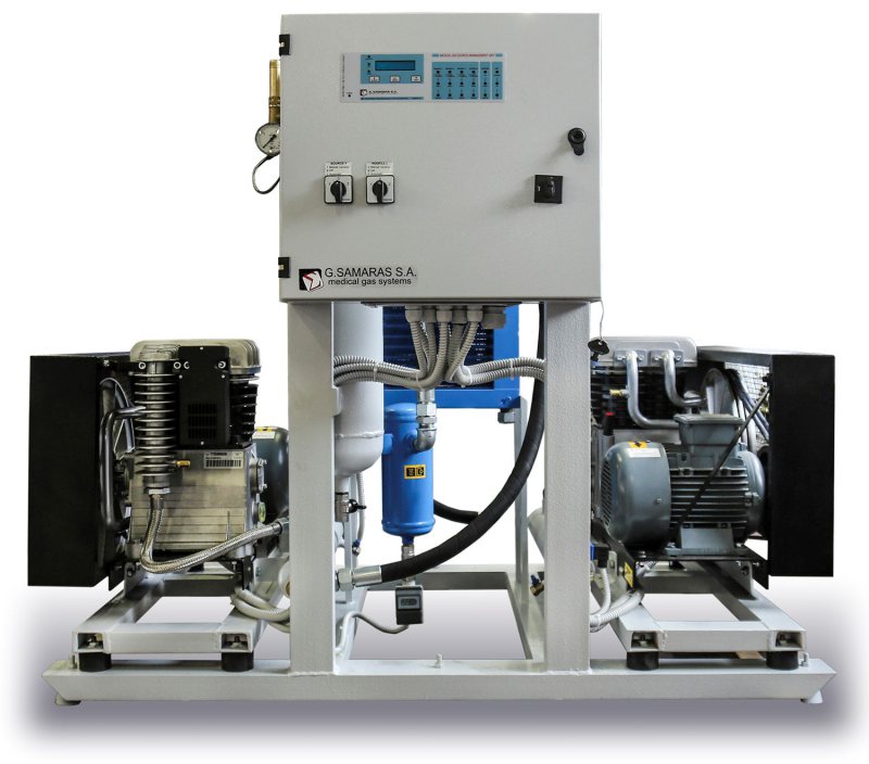 Medical air compressor systems