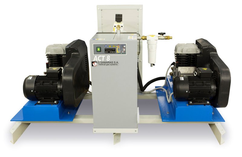 Medical air compressor systems