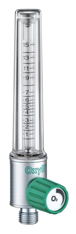 Oxygen flowmeter ball type-single