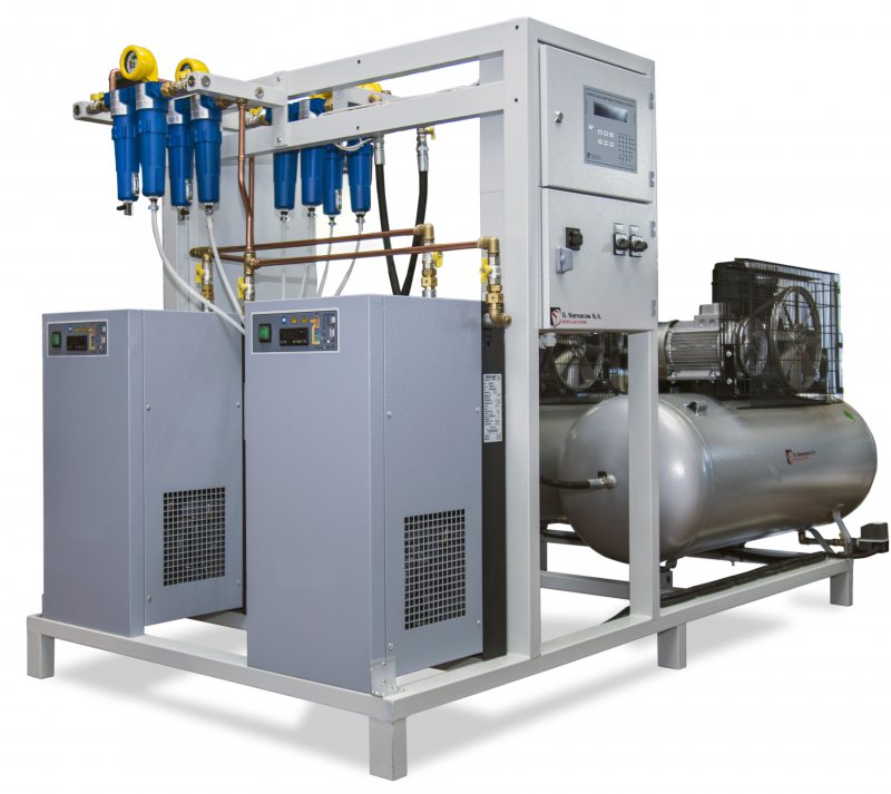 Medical air compressor systems