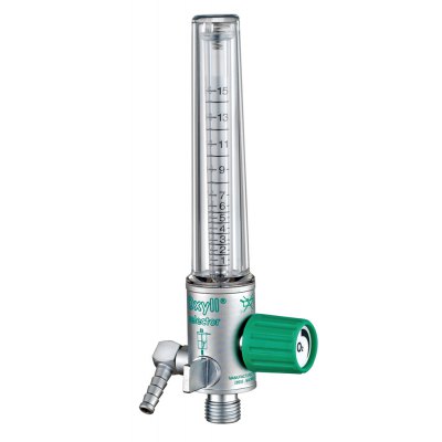Oxygen flowmeter ball type with selector-single
